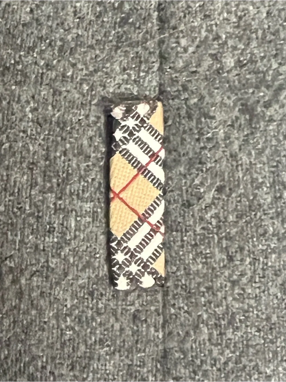 Burberry Girls Wool Jumper Dress Gray with Check Trim & Pink Lining Size 12-14yr